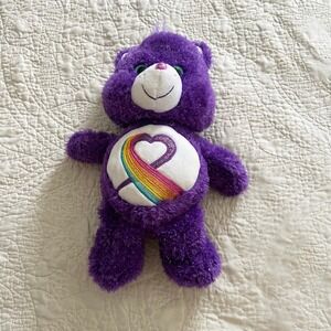 Care Bears 2017 Limited Edition 35th Anniversary Share Bear Glitter Purple 14"